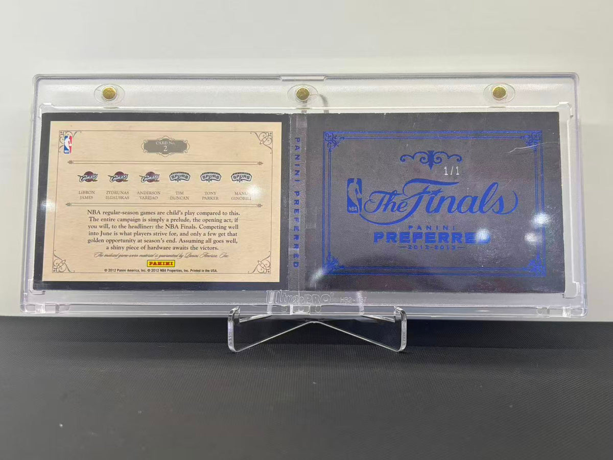 2012-13 Panini Preferred Finals Laundry Tags Varejao/James/Ilgauskas/Duncun/Parker/Ginobilli 1/1