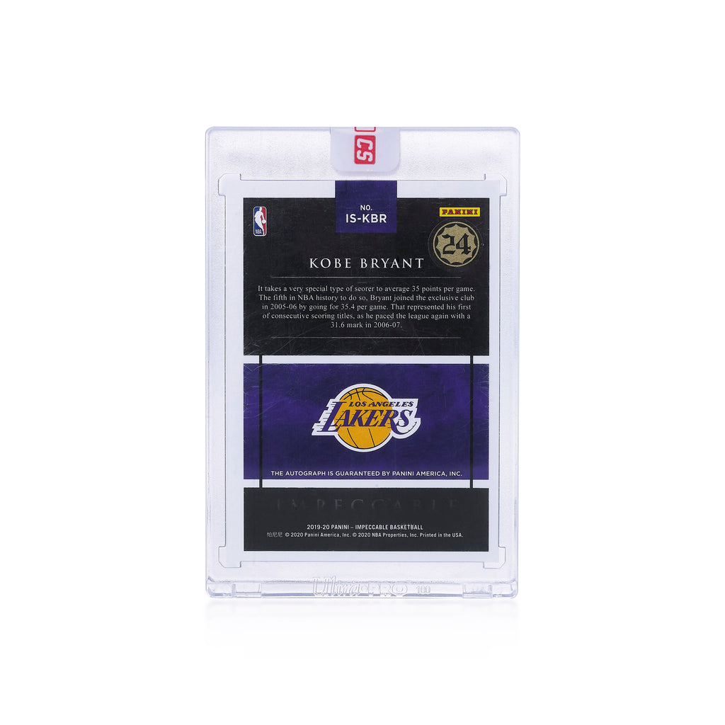 2018-19 Panini Impeccable Shots Signatures Kobe Bryant 5/10