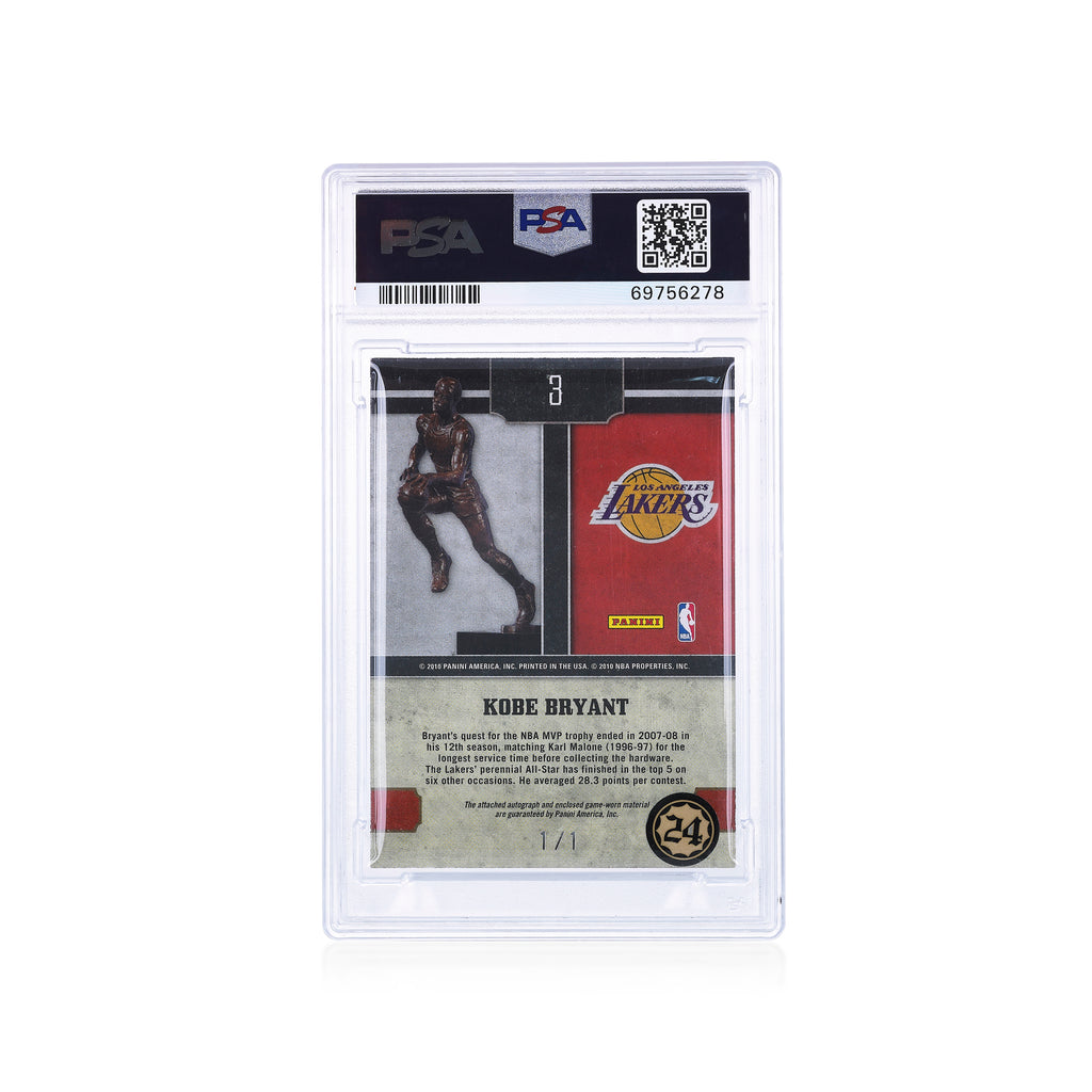 2009 Panini Timeless Treasure MVP Materials NBA Logoman Signature Kobe Bryant 1/1