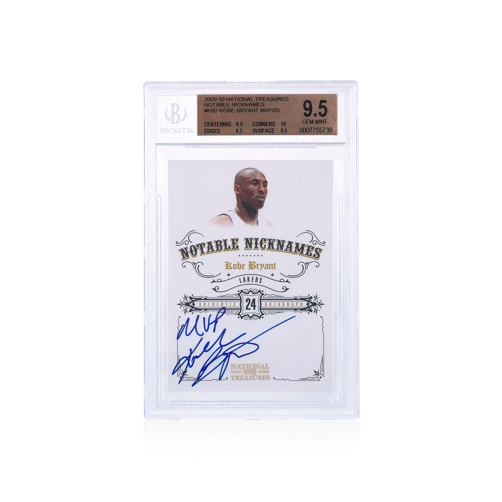 2009-10 Panini National Treasures Notable Nickname Kobe Bryant MVP 19/35