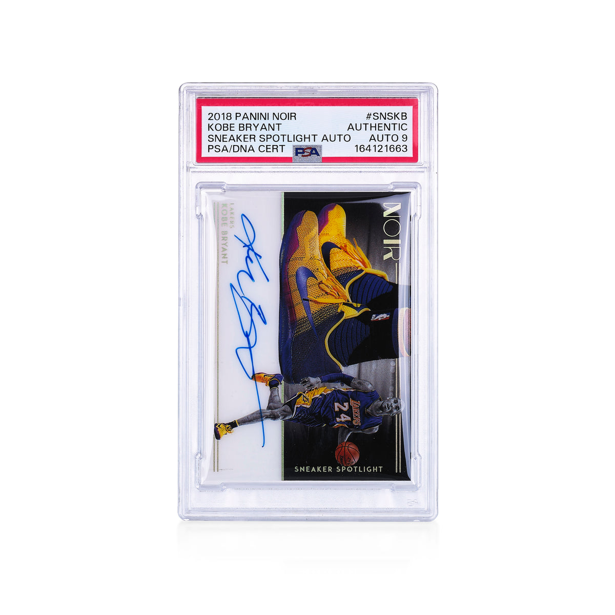 2018-19 Panini Noir Sneaker Spotlight Kobe Bryant 45/49