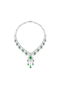 18.5 Carat Emerald and Diamond Necklace