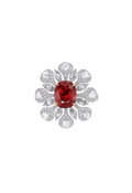 2.111 Carat Ruby and Diamond Ring